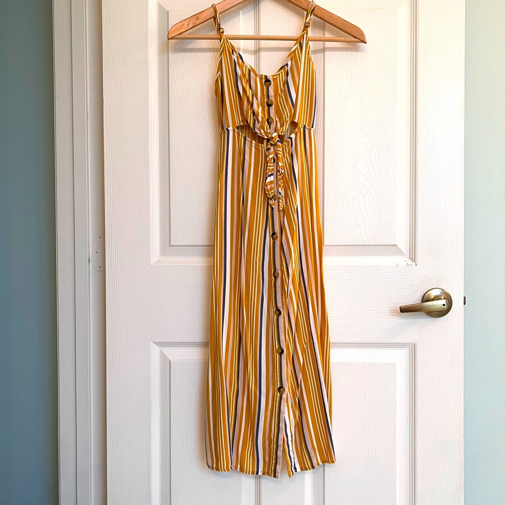 Yellow Midi Dress